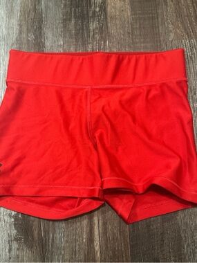 Under Armour Women's Red Bike/Workout Shorts